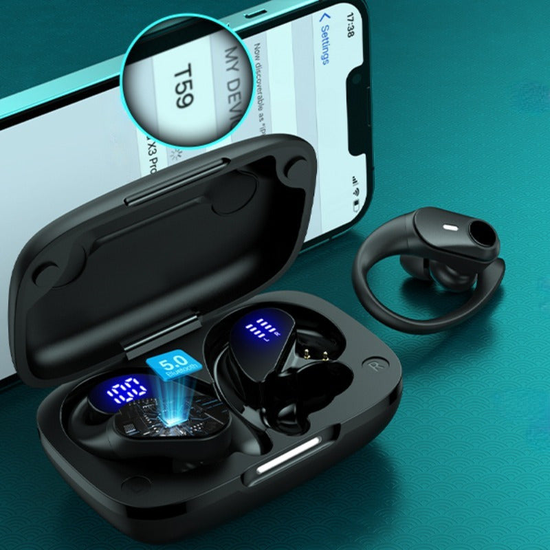 ProSound Wireless Earbuds - Immersive HD Stereo Sound, Advanced Wireless Technology, Up to Long Hours of Playtime, Ultra-Secure and Comfortable Fit, Advanced Noise Cancelling Technology, LED Display, Portable Charging Case -