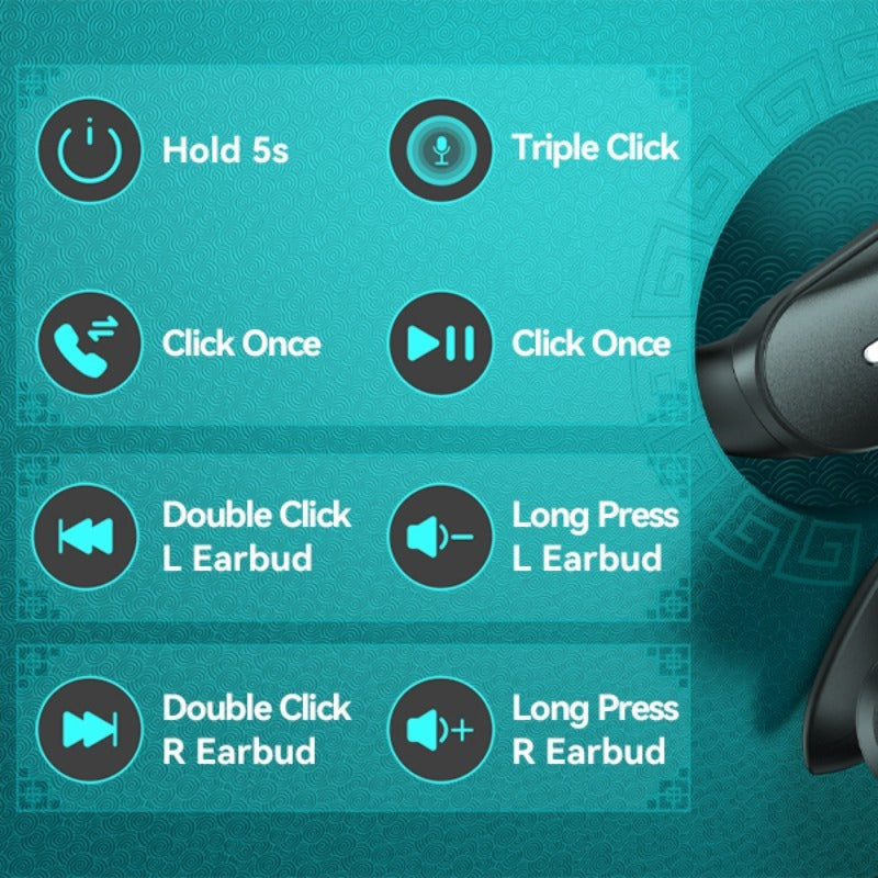 ProSound Wireless Earbuds - Immersive HD Stereo Sound, Advanced Wireless Technology, Up to Long Hours of Playtime, Ultra-Secure and Comfortable Fit, Advanced Noise Cancelling Technology, LED Display, Portable Charging Case -