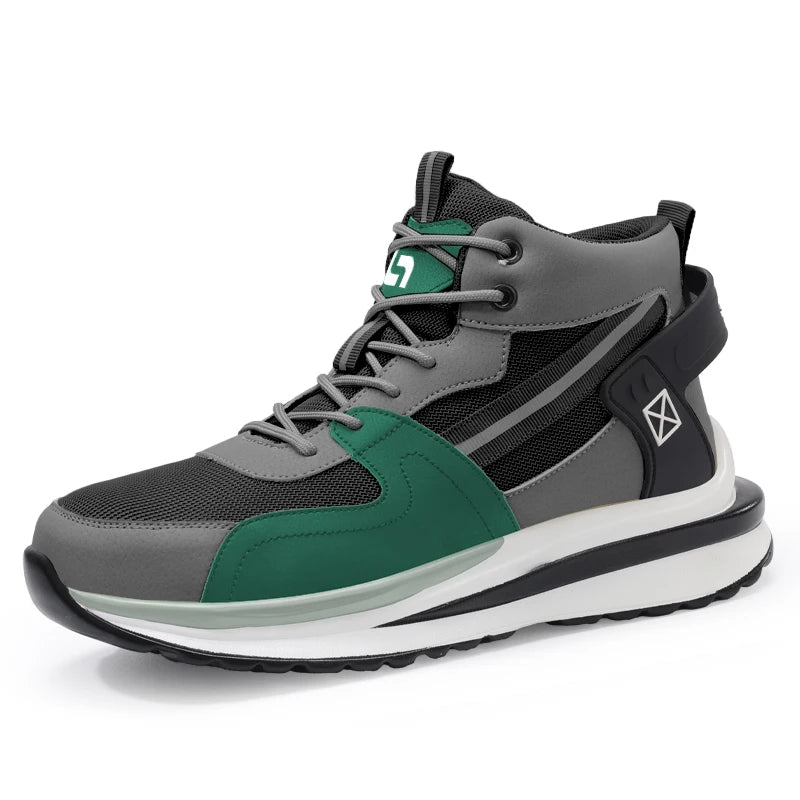 GUYISA Anti-Puncture Safety Shoes with Microfiber Upper Functional Work Boots with Steel Insole PU Outsole New Style