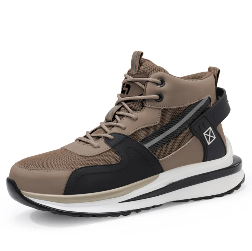 GUYISA Anti-Puncture Safety Shoes with Microfiber Upper Functional Work Boots with Steel Insole PU Outsole New Style