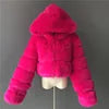 Wholesale Fashion Short Women's Faux Fur Coat Custom Warm Winter Jacket Ladies' Customizable Fake Fur Coat