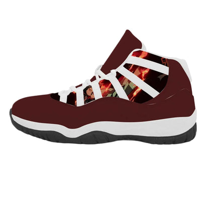 Unisex Pattern Custom Retro High-Top Sports Shoes Classic Black-White Casual Wear-Resistant Non-Slip Game Retro Trendy Shoes