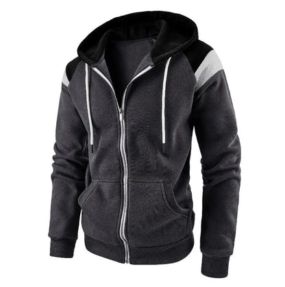 Men's Hoodies Sweatshirts Plus Size 3XL Hoodie Men Autumn Winter Full Sleeve Zipper Cardigan Casual Slim Solid Hooded Sweatshirt