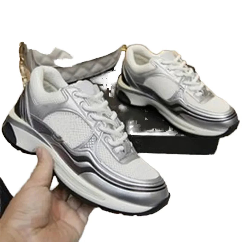 2025 Luxury Designer Breathable Lace Sports Shoes for Men Women Customizable Comfort Brand Shoes Fashionable Outdoor Leisure