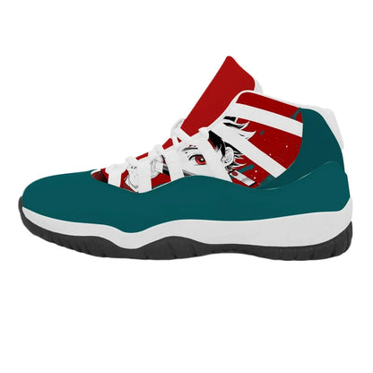 Unisex Pattern Custom Retro High-Top Sports Shoes Classic Black-White Casual Wear-Resistant Non-Slip Game Retro Trendy Shoes