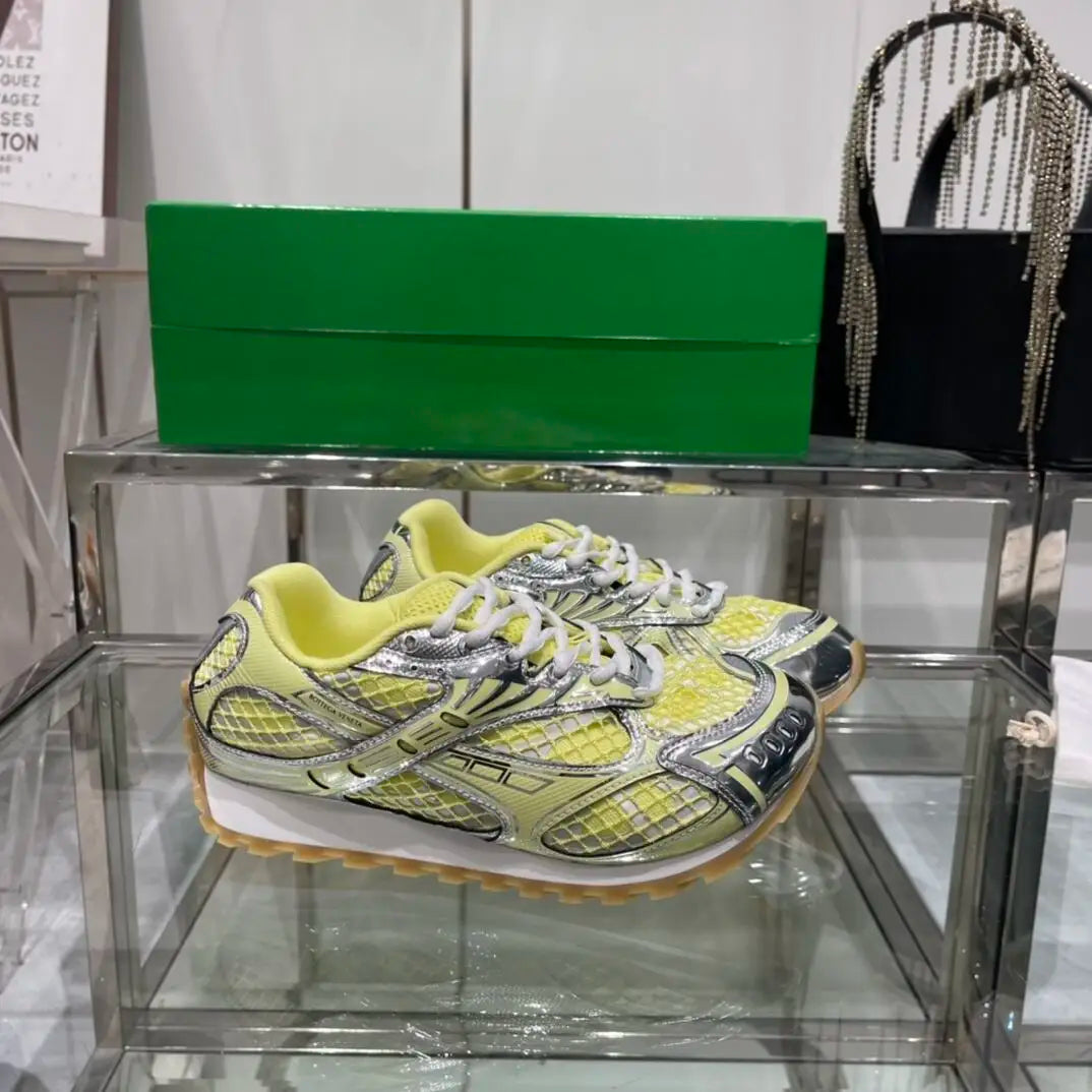 Product Fashion Sneakers for Men and Women Bott New Designer Ega High Quality Lighted Lace-Up New Toe Style BV Shoes