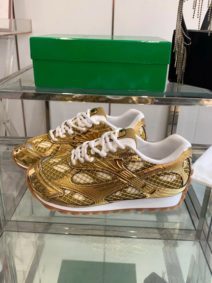 Product Fashion Sneakers for Men and Women Bott New Designer Ega High Quality Lighted Lace-Up New Toe Style BV Shoes