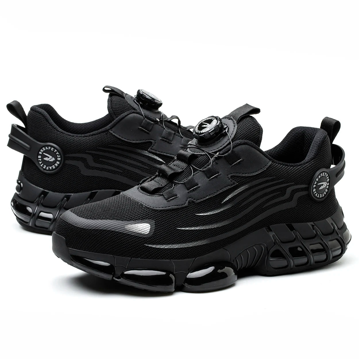 New Arrivals Quick Lacing Air Breathable Anti-smashing Metal Non Slip Security Guard Work Men Steel Toe Safety Shoes