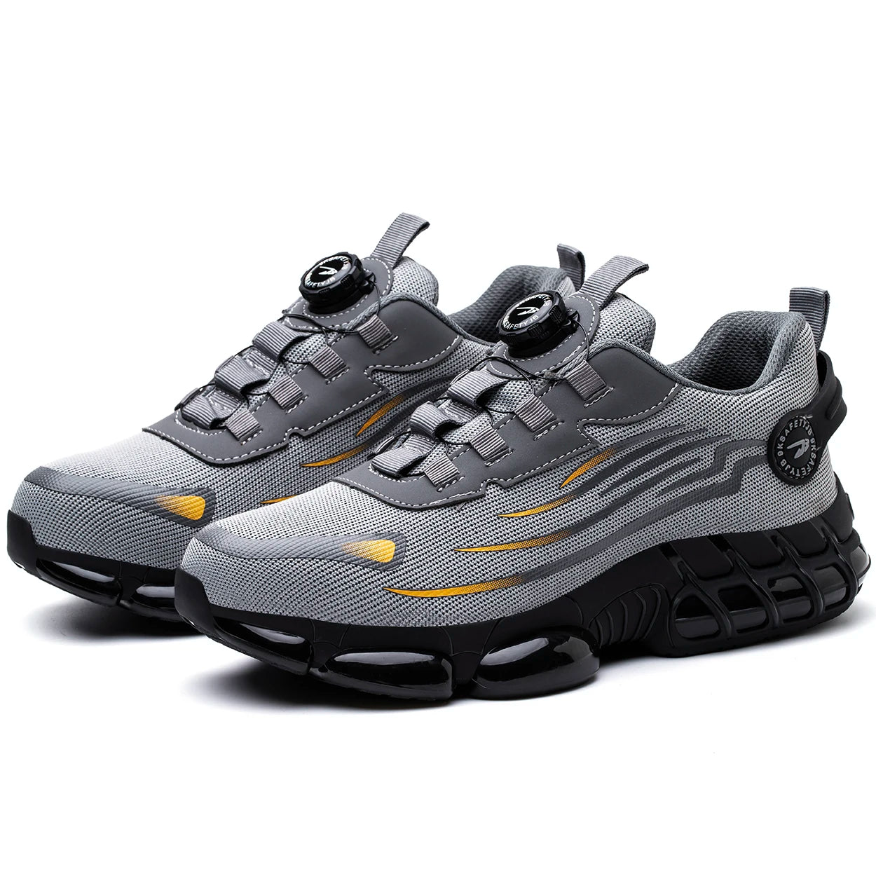 New Arrivals Quick Lacing Air Breathable Anti-smashing Metal Non Slip Security Guard Work Men Steel Toe Safety Shoes