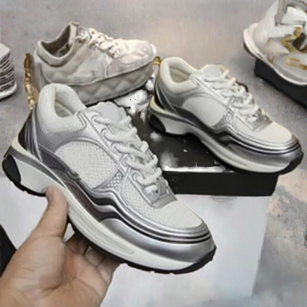 2025 Luxury Designer Breathable Lace Sports Shoes for Men Women Customizable Comfort Brand Shoes Fashionable Outdoor Leisure