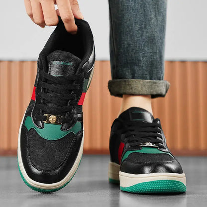 2025 Trending Top Quality Men Shoes Low-Top Casual Thick-Soled Skateboard Style Sneakers Walking Shoes