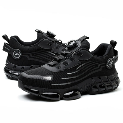 New Arrivals Quick Lacing Air Breathable Anti-smashing Metal Non Slip Security Guard Work Men Steel Toe Safety Shoes