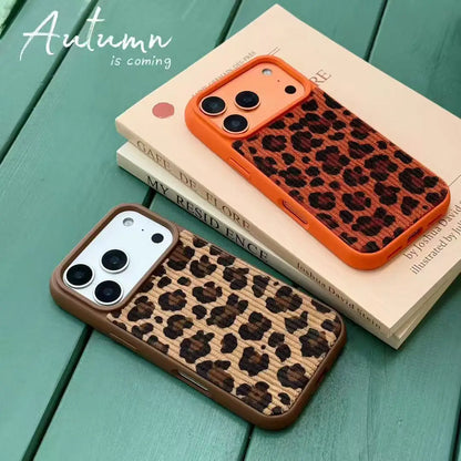 Leopard Print iPhone Protective Phone Case 17 16 15 Pro MaxPhone Case Phone