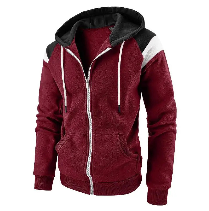 Men's Hoodies Sweatshirts Plus Size 3XL Hoodie Men Autumn Winter Full Sleeve Zipper Cardigan Casual Slim Solid Hooded Sweatshirt