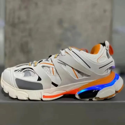 2025 Top Quality Track Trainers LED Black Men and Women Sneakers Trend Famous Track 3.0 Led Designer Chunky Walking Style Shoes