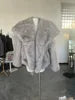 Women's 2025 Autumn Winter Large Lapel Rabbit Faux Fur Trench Coat - Long Woven Warm Commuter Jacket