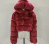 Wholesale Fashion Short Women's Faux Fur Coat Custom Warm Winter Jacket Ladies' Customizable Fake Fur Coat