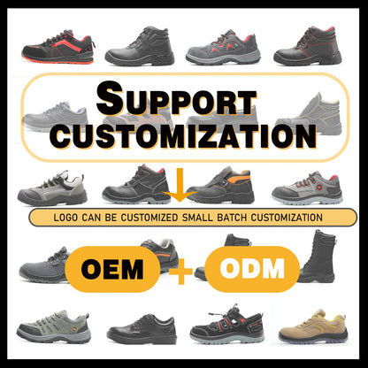 New Arrivals Quick Lacing Air Breathable Anti-smashing Metal Non Slip Security Guard Work Men Steel Toe Safety Shoes