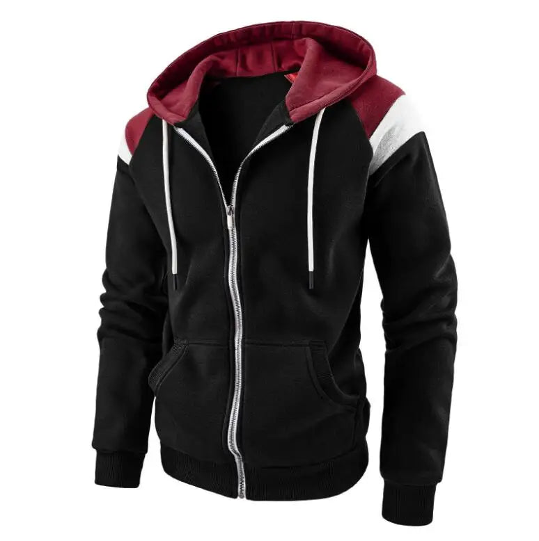 Men's Hoodies Sweatshirts Plus Size 3XL Hoodie Men Autumn Winter Full Sleeve Zipper Cardigan Casual Slim Solid Hooded Sweatshirt