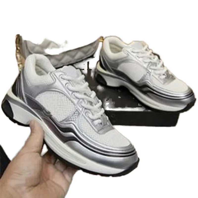 2025 Luxury Designer Breathable Lace Sports Shoes for Men Women Customizable Comfort Brand Shoes Fashionable Outdoor Leisure