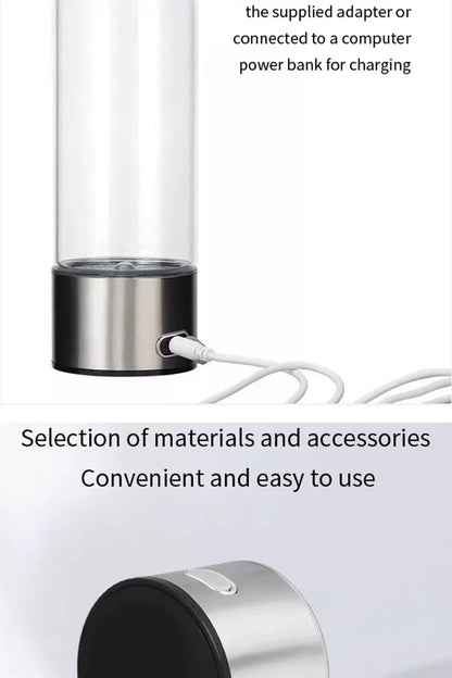 Portable Hydrogen Water Generator Alkaline Maker Rechargeable Water Ionizer Bottle Super Antioxidan Hydrogen-Rich Water Cup