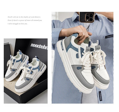 Men's Shoes: Breathable, Trendy, Versatile, Thick-soled White Sneakers, Sportswear, Casual Shoes, and Board Shoes