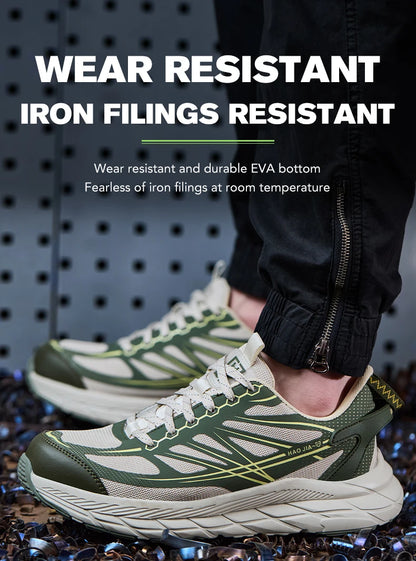 Lightweight Steel toe Shoes Work Sneakers Safety Shoes Men Anti-smash Anti puncture Indestructible shoes Security Breathable