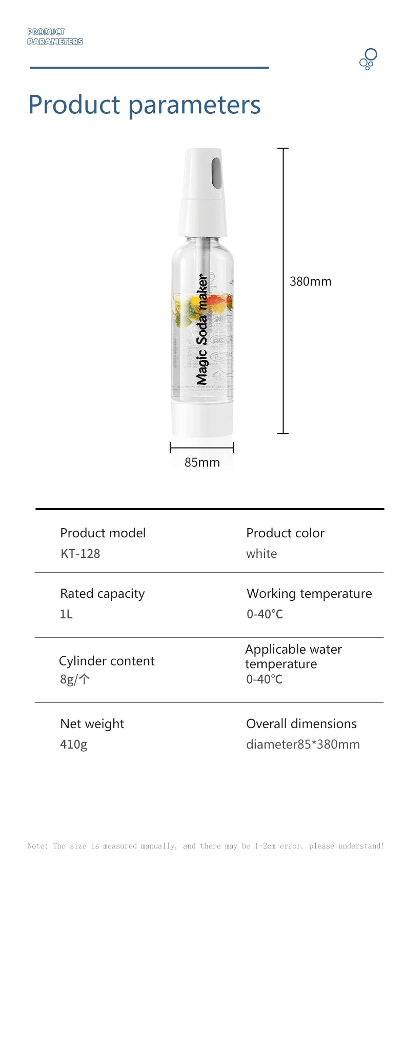 Best Selling Portable Beverage Carbonation Water Maker Sparkling Soda Making Machine Soda Maker