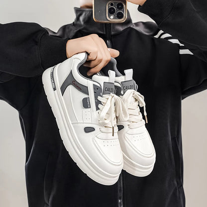 Men's Shoes: Breathable, Trendy, Versatile, Thick-soled White Sneakers, Sportswear, Casual Shoes, and Board Shoes