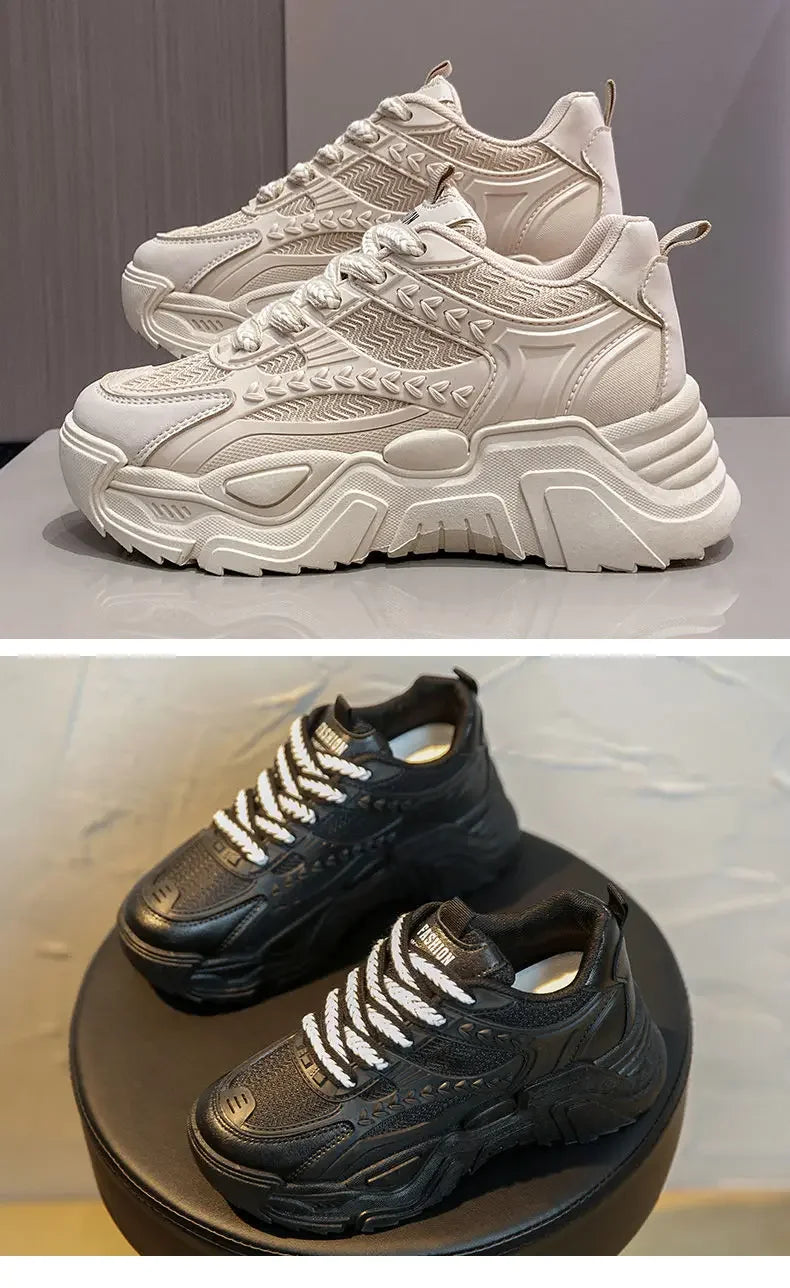 Sports Shoes for Women Athletic Round Toe High on Platform Woman Footwear Sneakers Sale Designer Luxury Offers Vulcanized Shoe H