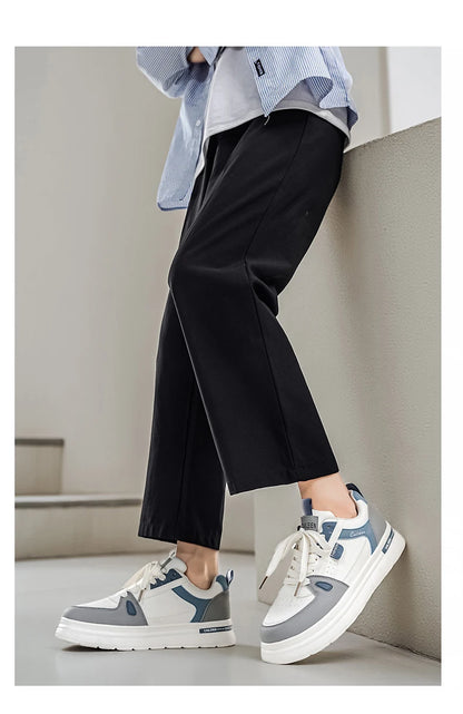 Men's Shoes: Breathable, Trendy, Versatile, Thick-soled White Sneakers, Sportswear, Casual Shoes, and Board Shoes