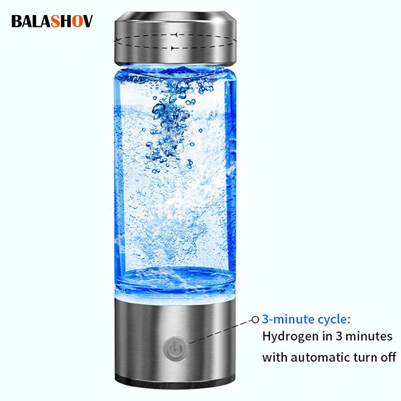 Portable Hydrogen Water Generator Alkaline Maker Rechargeable Water Ionizer Bottle Super Antioxidan Hydrogen-Rich Water Cup