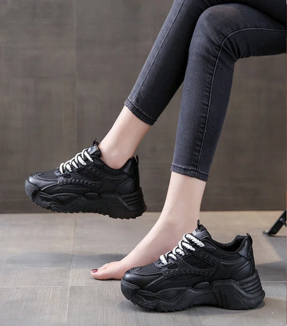 Sports Shoes for Women Athletic Round Toe High on Platform Woman Footwear Sneakers Sale Designer Luxury Offers Vulcanized Shoe H