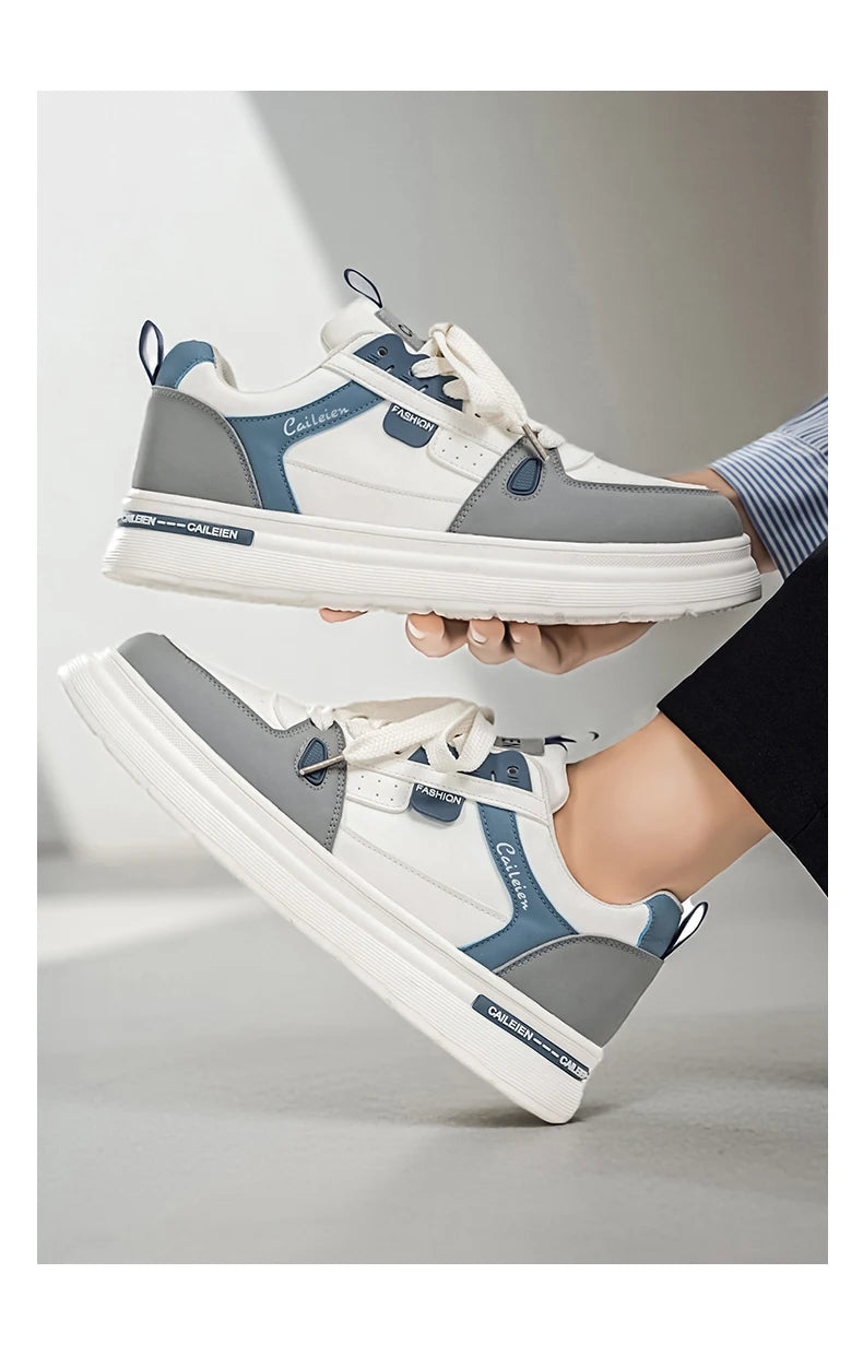 Men's Shoes: Breathable, Trendy, Versatile, Thick-soled White Sneakers, Sportswear, Casual Shoes, and Board Shoes