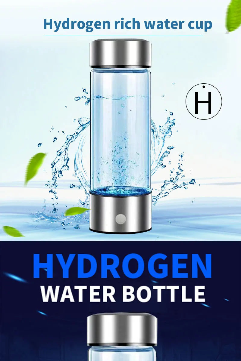 Portable Hydrogen Water Generator Alkaline Maker Rechargeable Water Ionizer Bottle Super Antioxidan Hydrogen-Rich Water Cup
