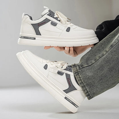 Men's Shoes: Breathable, Trendy, Versatile, Thick-soled White Sneakers, Sportswear, Casual Shoes, and Board Shoes