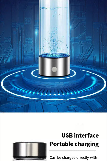 Portable Hydrogen Water Generator Alkaline Maker Rechargeable Water Ionizer Bottle Super Antioxidan Hydrogen-Rich Water Cup