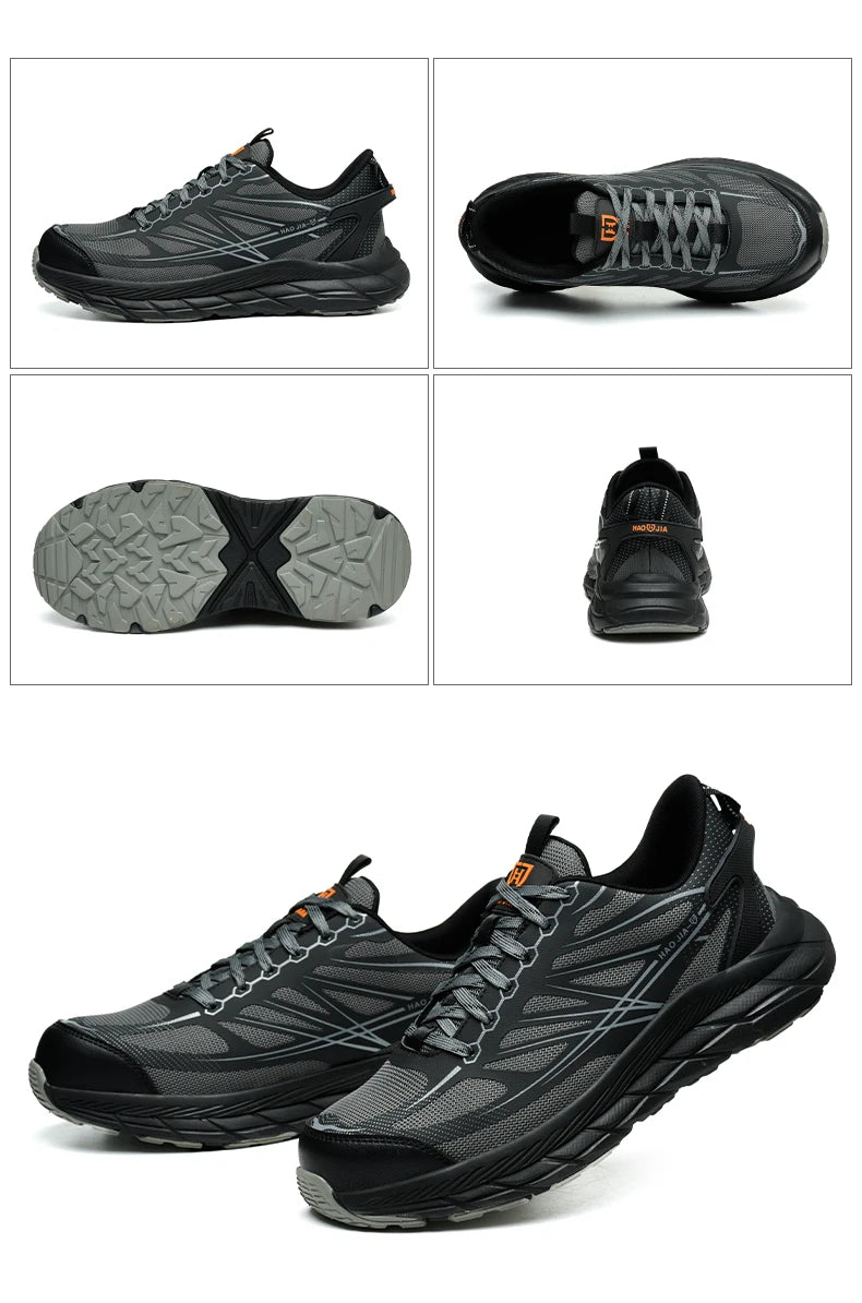 Lightweight Steel toe Shoes Work Sneakers Safety Shoes Men Anti-smash Anti puncture Indestructible shoes Security Breathable