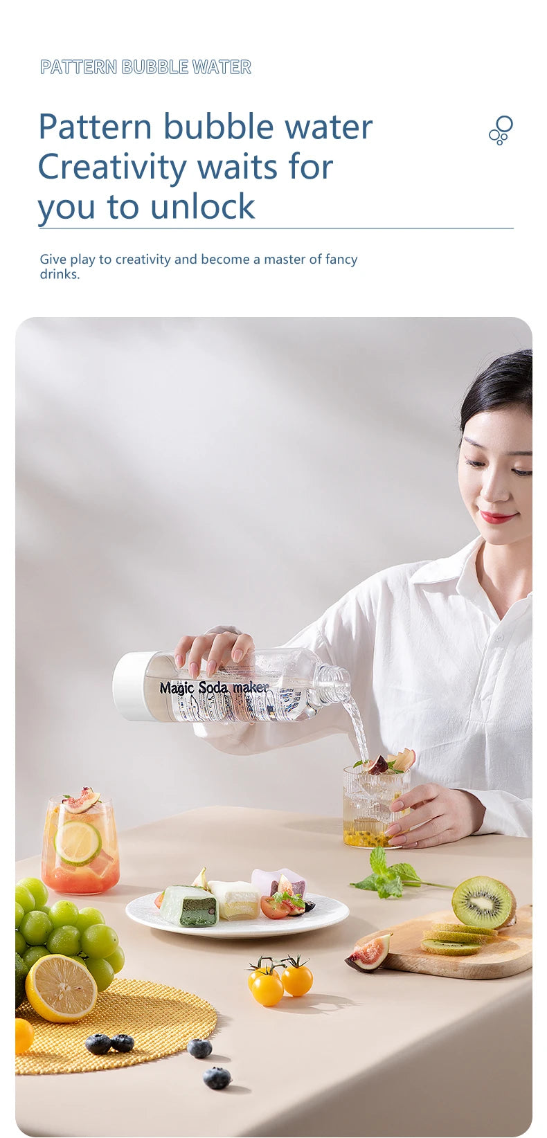 Best Selling Portable Beverage Carbonation Water Maker Sparkling Soda Making Machine Soda Maker