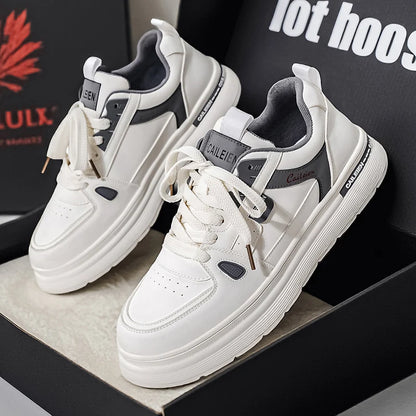 Men's Shoes: Breathable, Trendy, Versatile, Thick-soled White Sneakers, Sportswear, Casual Shoes, and Board Shoes