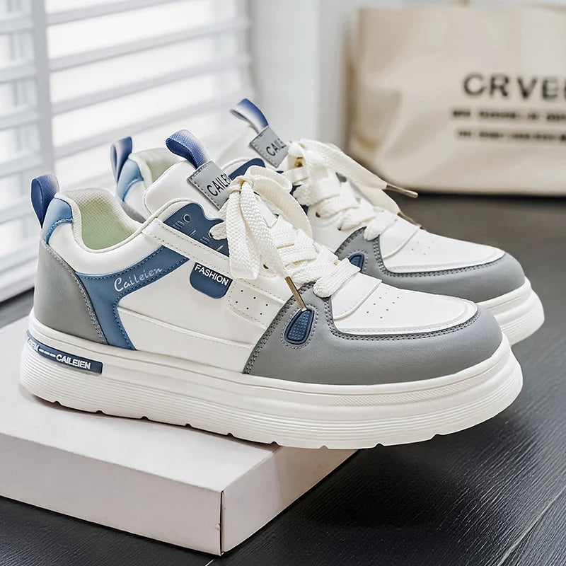 Men's Shoes: Breathable, Trendy, Versatile, Thick-soled White Sneakers, Sportswear, Casual Shoes, and Board Shoes