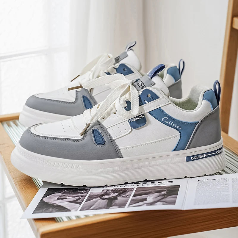 Men's Shoes: Breathable, Trendy, Versatile, Thick-soled White Sneakers, Sportswear, Casual Shoes, and Board Shoes