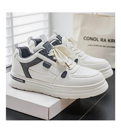 Men's Shoes: Breathable, Trendy, Versatile, Thick-soled White Sneakers, Sportswear, Casual Shoes, and Board Shoes