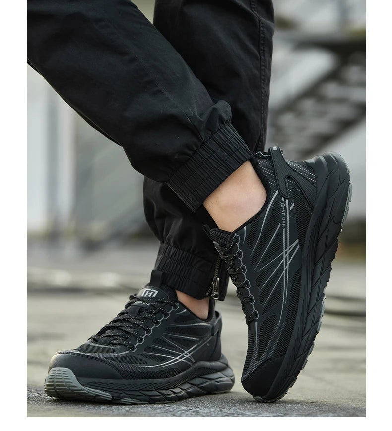 Lightweight Steel toe Shoes Work Sneakers Safety Shoes Men Anti-smash Anti puncture Indestructible shoes Security Breathable