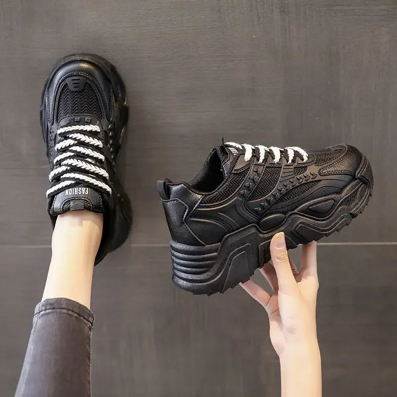 Sports Shoes for Women Athletic Round Toe High on Platform Woman Footwear Sneakers Sale Designer Luxury Offers Vulcanized Shoe H