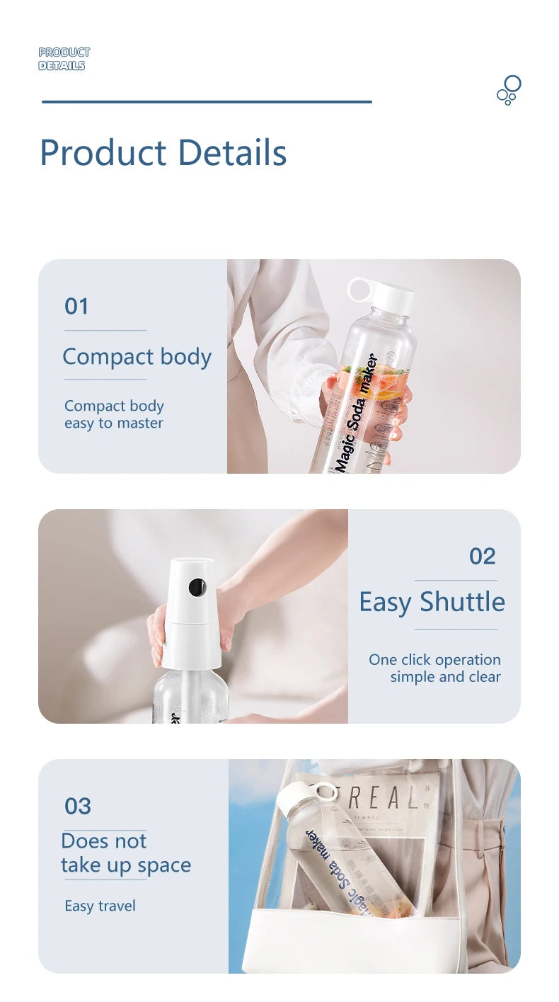 Best Selling Portable Beverage Carbonation Water Maker Sparkling Soda Making Machine Soda Maker