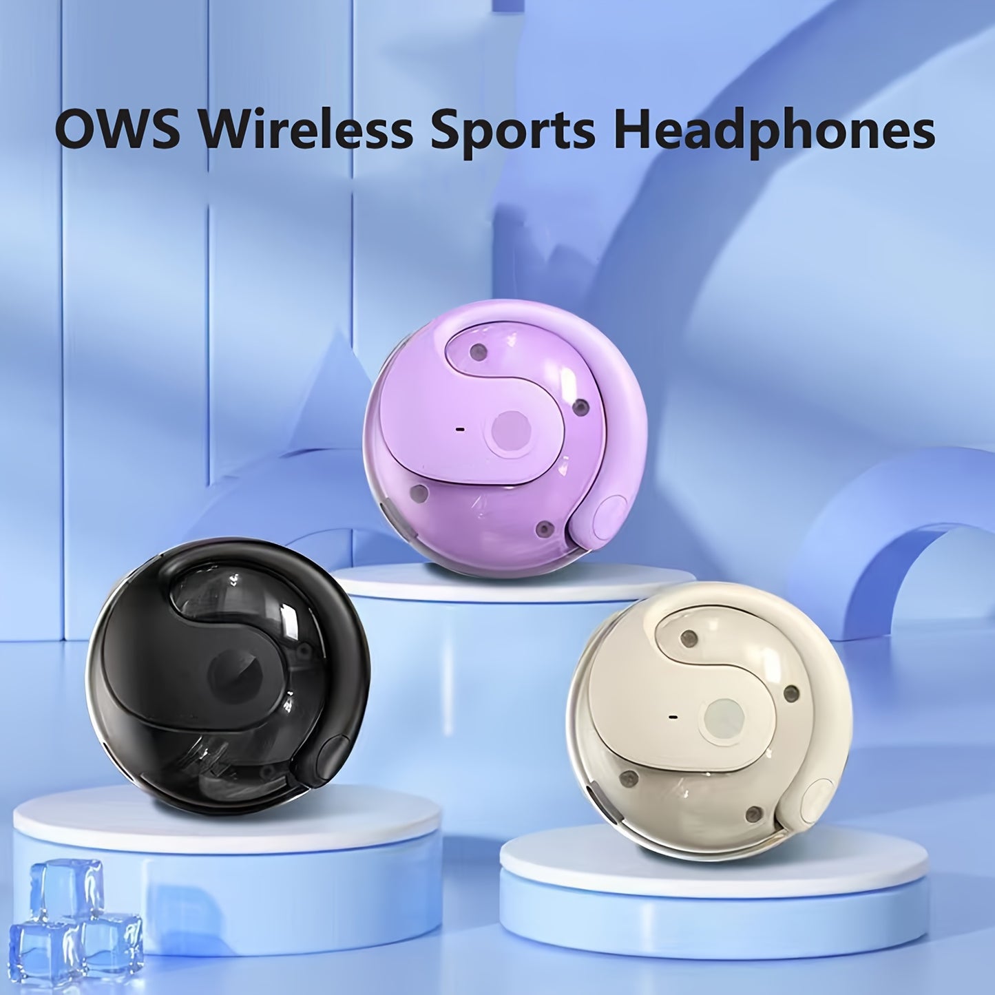 True Wireless Earbuds - Capless Design, V5.3, Touch Button, Hands-free, Low-latency, Low-power, Auto-start, Ergonomic, Dual-connect, Built-in Microphone, Compatible with Android/IOS Smartphones