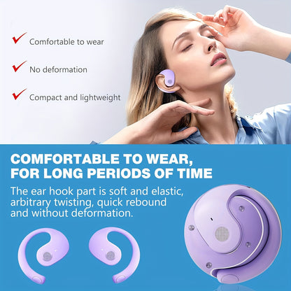 True Wireless Earbuds - Capless Design, V5.3, Touch Button, Hands-free, Low-latency, Low-power, Auto-start, Ergonomic, Dual-connect, Built-in Microphone, Compatible with Android/IOS Smartphones